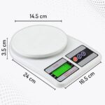 Kitchen Weight Machine, Digital Scale with LCD Display, 10kg - Image 3