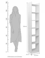 Solimo 6 Layer Engineered Wood Bookshelf - Image 3