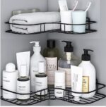Bathroom and Kitchen Corner Wall Mounted Rack Shelf (Pack of 2)