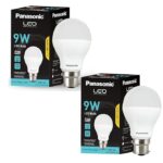 Panasonic 9 Watt LED Bulb, B22 Base (Pack 2)