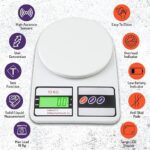 Kitchen Weight Machine, Digital Scale with LCD Display, 10kg - Image 2